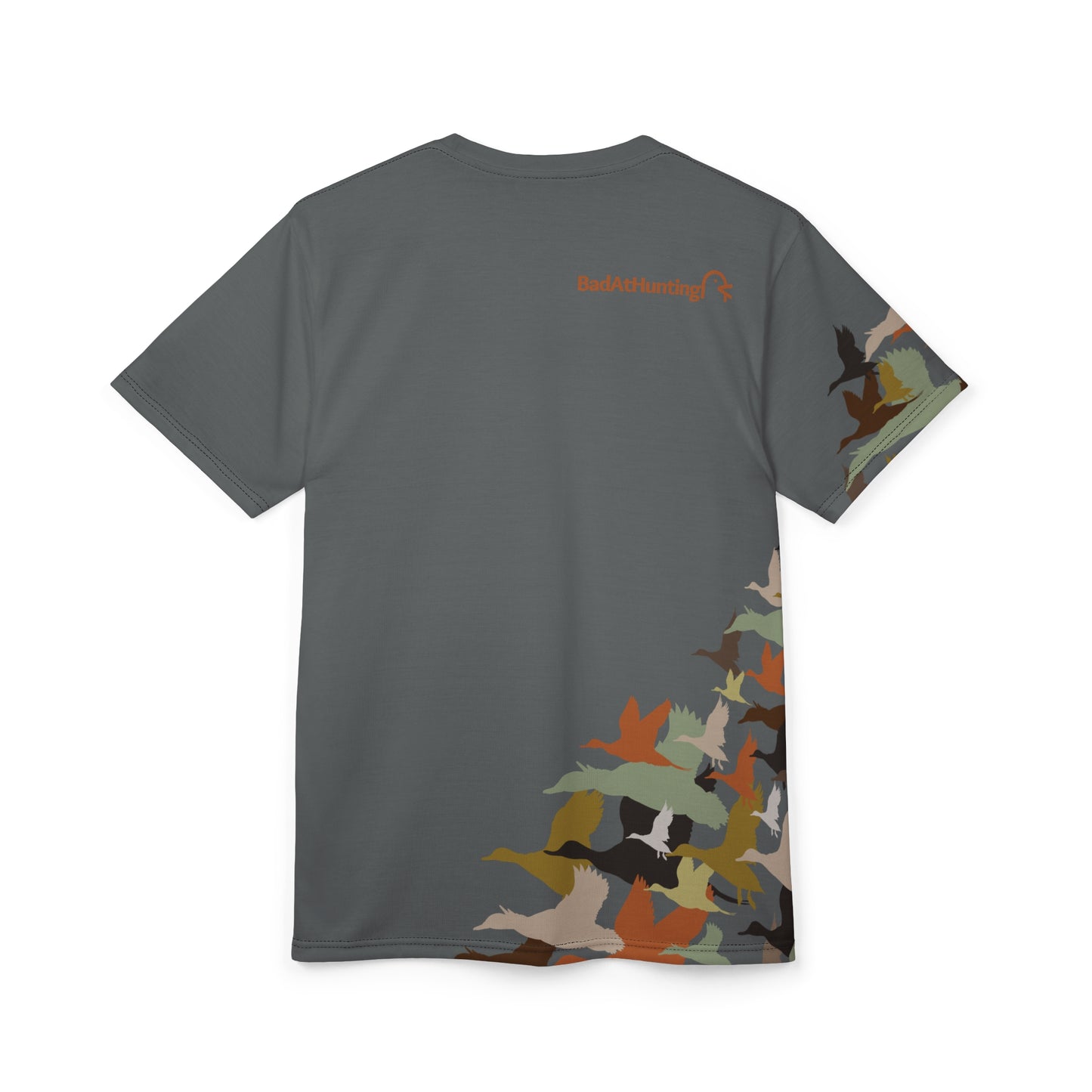 Camo Flight All-Over Print Tee — Duck Silhouette Hunting Shirt