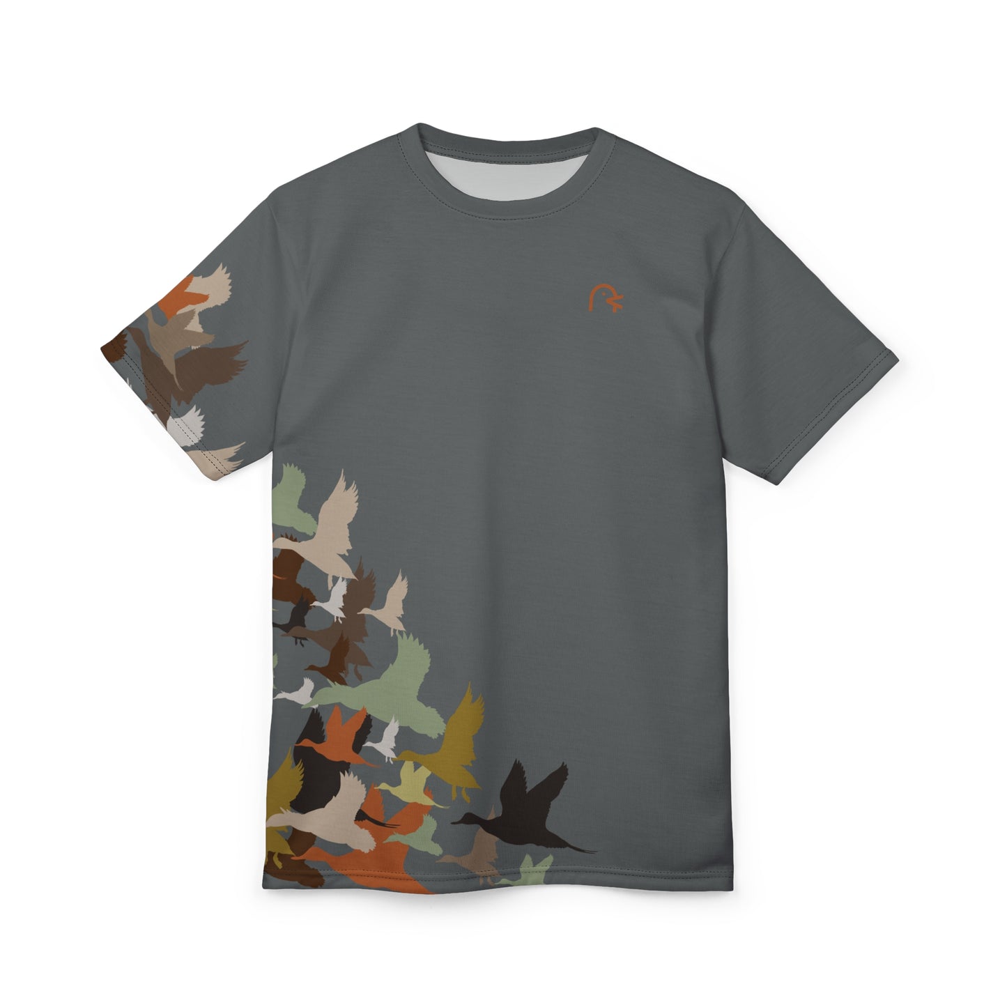 Camo Flight All-Over Print Tee — Duck Silhouette Hunting Shirt