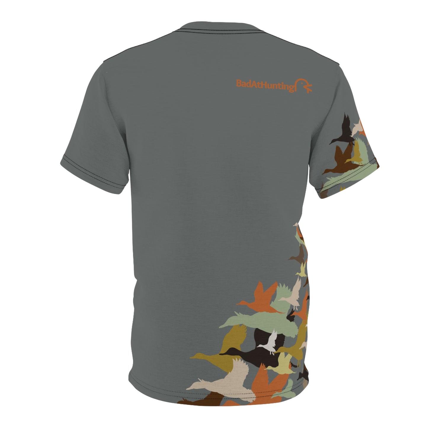 Camo Flight All-Over Print Tee — Duck Silhouette Hunting Shirt